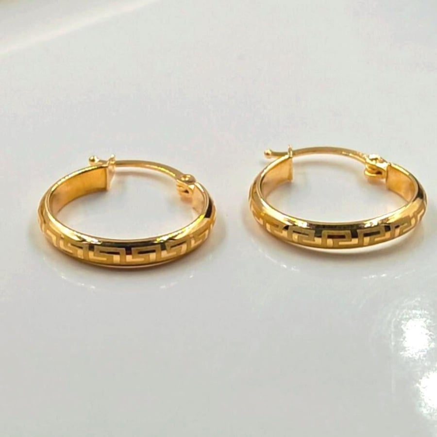 18k Gold Earrings - حلق ذهب عيار18