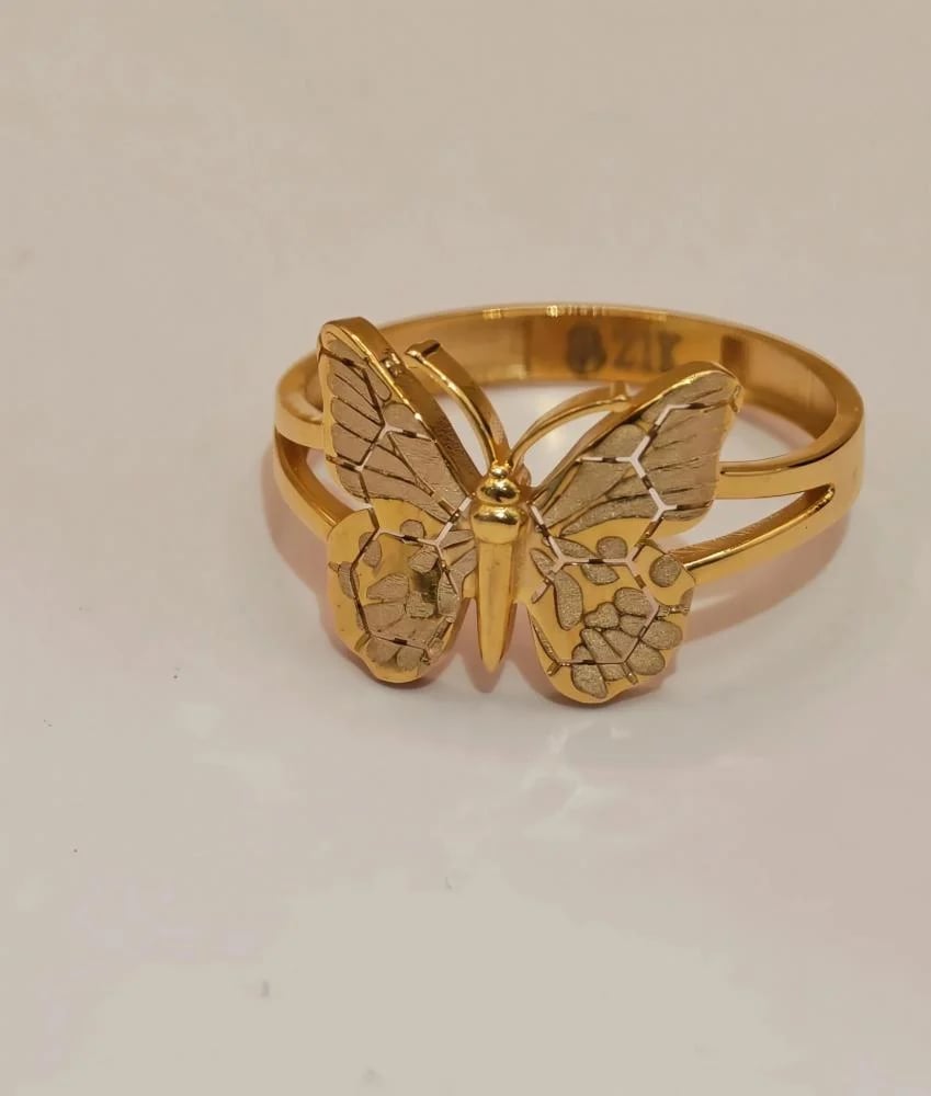 خاتم الفراشه الهبه  ذهب عيار 21- 21k Gold Ring