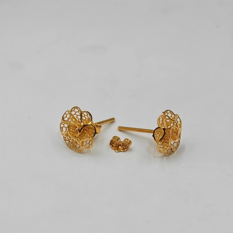 حلق ذهب عيار 21 - 21K Gold Earrings