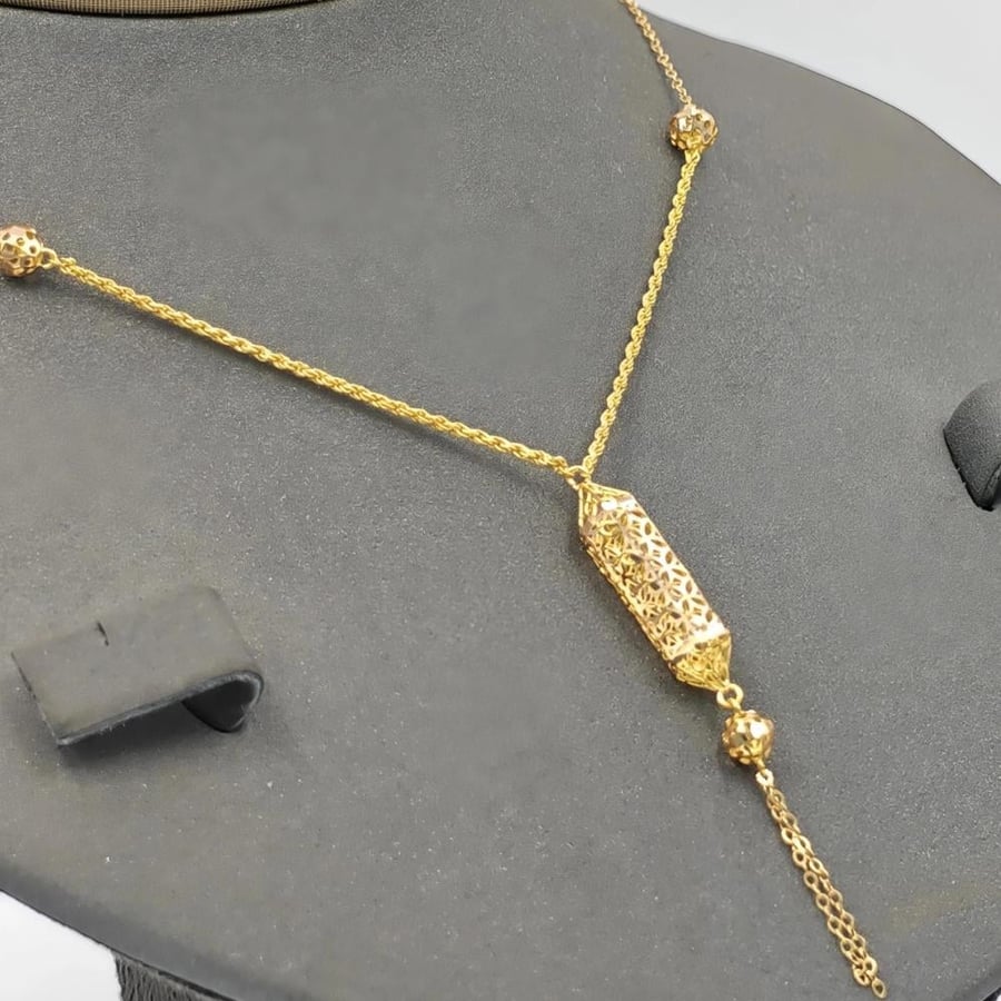 عقد ذهب عيار 21 - Necklace 21k