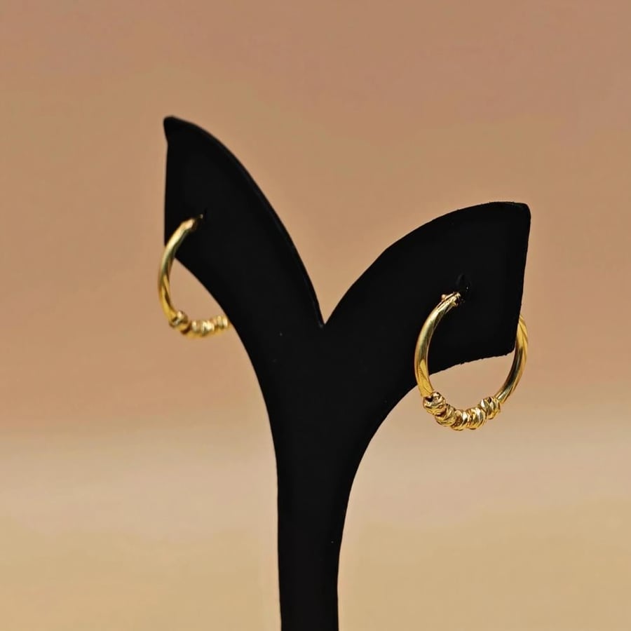 حلق ذهب عيار 21 - 21K Gold Earrings