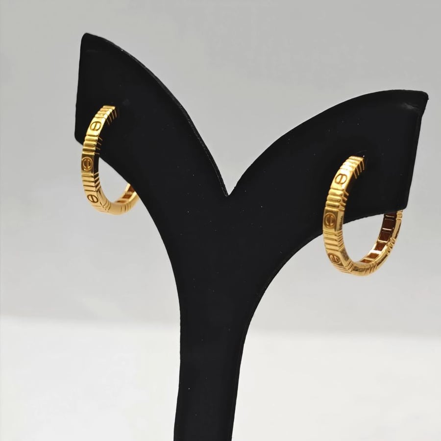 حلق ذهب عيار 21 - 21K Gold Earrings