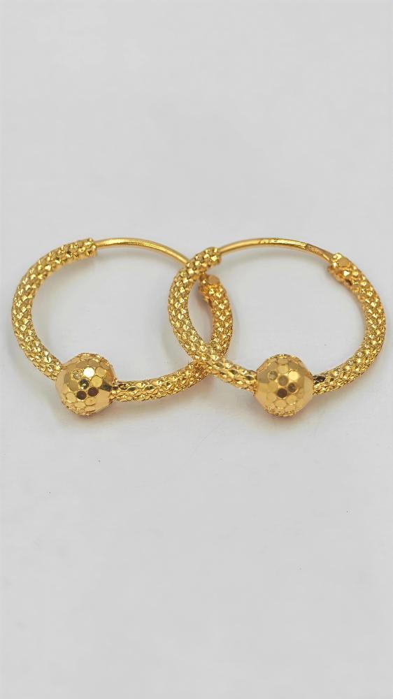 حلق ذهب عيار 21 - 21K Gold Earrings