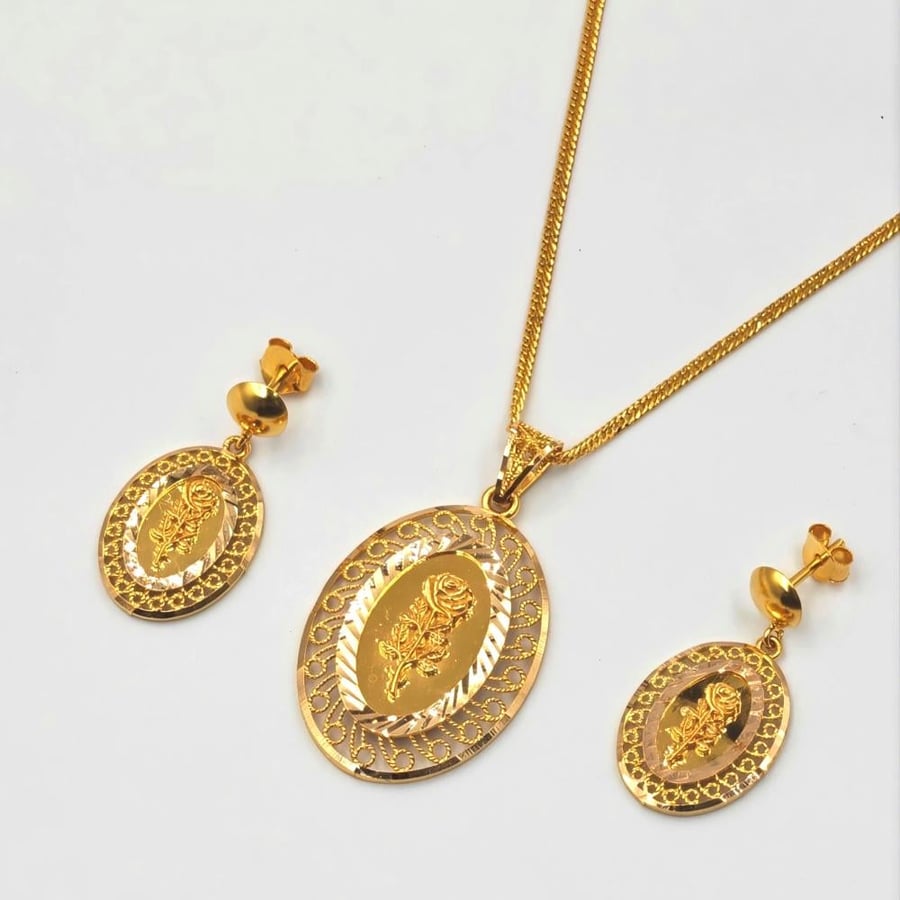 21K Gold set - طقم ذهب عيار 21