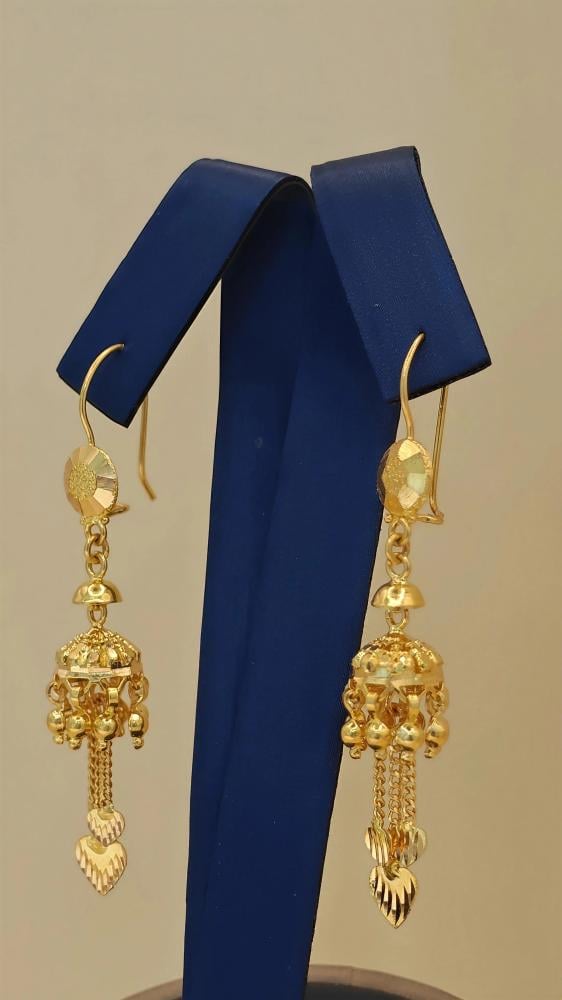 حلق  ذهب عيار 22- 22k Gold Earrings