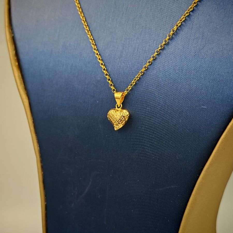 18k Necklace Heart Shape - عقد ذهب عيار 18