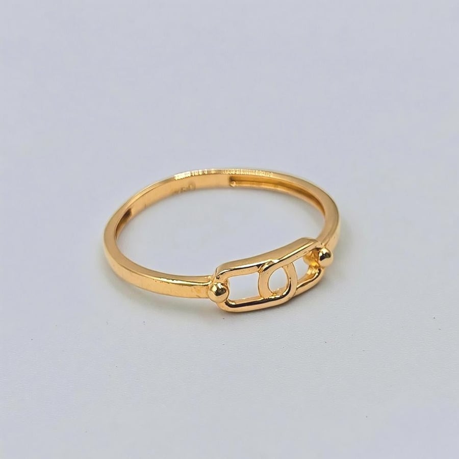 18K Gold Ring - خاتم ذهب عيار 18