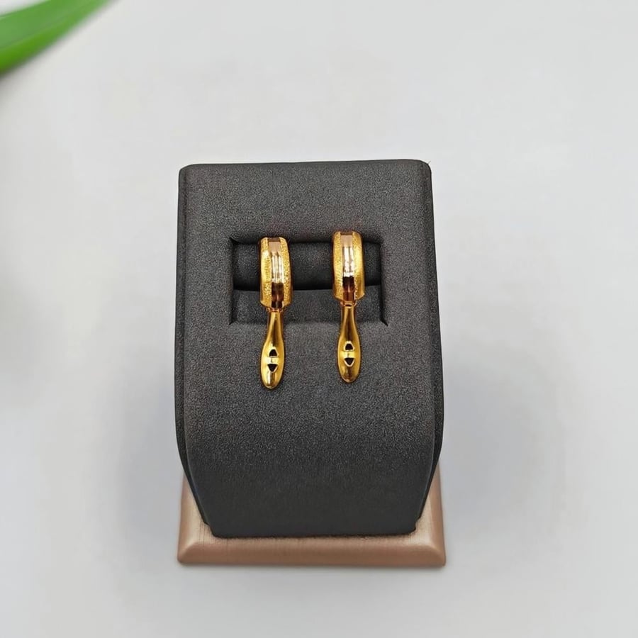 حلق كليب عيار 21 - 21K Clip Earrings
