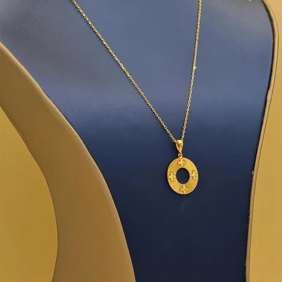 عقد ذهب عيار 21 - Necklace 21k