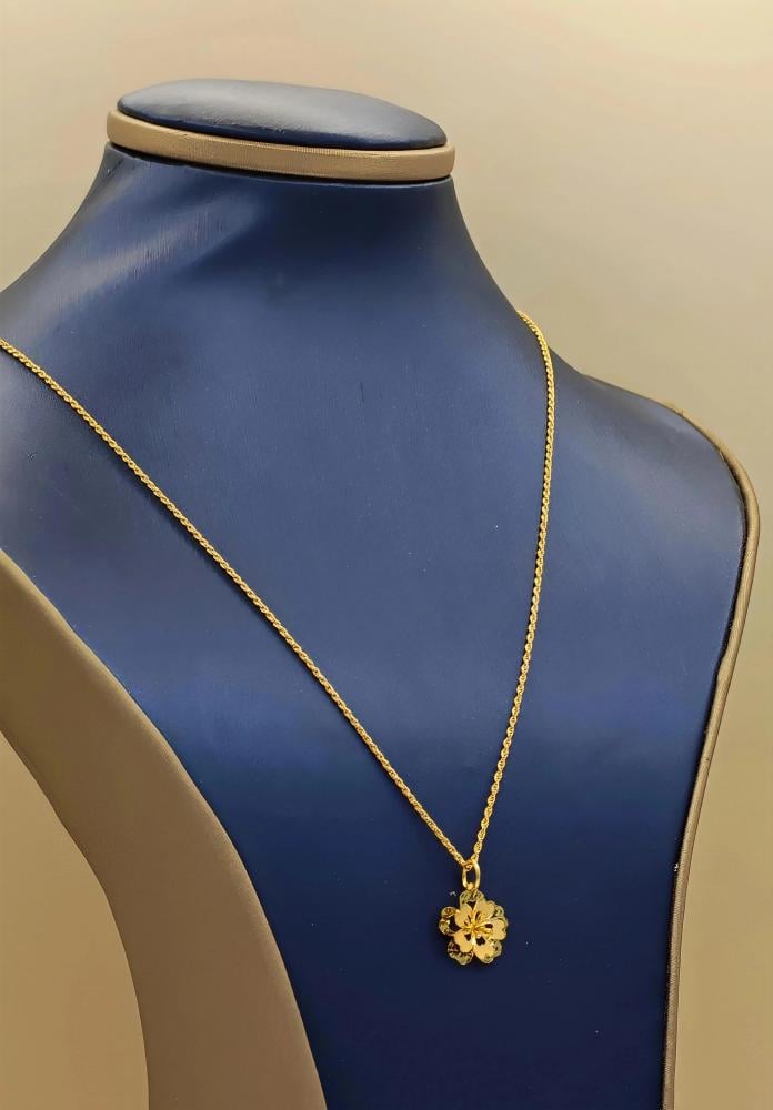 عقد ذهب عيار 21 - Necklace 21k