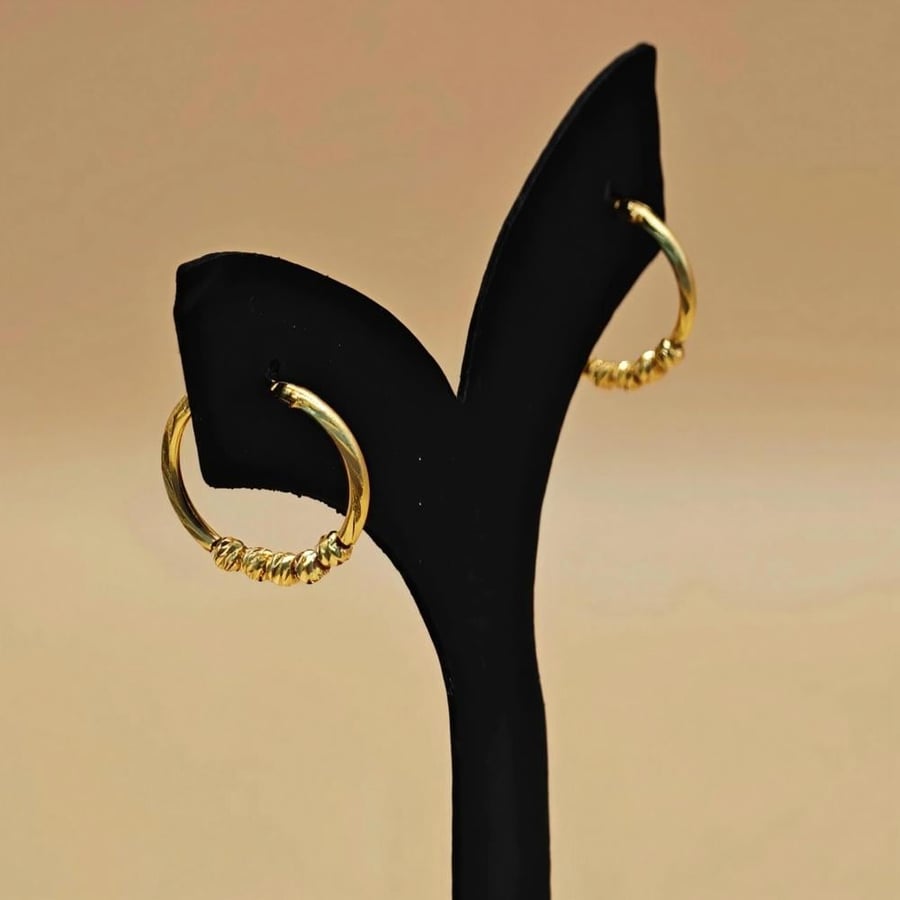 حلق ذهب عيار 21 - 21K Gold Earrings