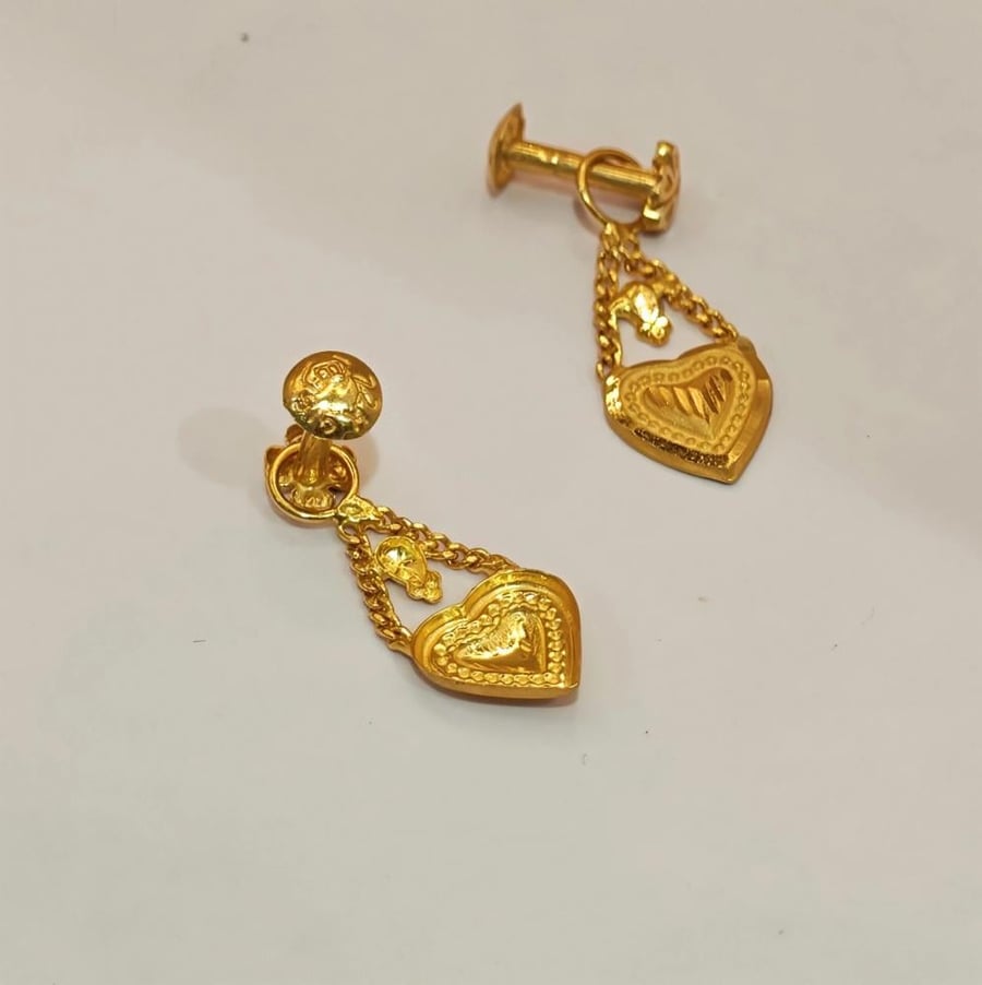 حلق  ذهب عيار 22- 22k Gold Earrings