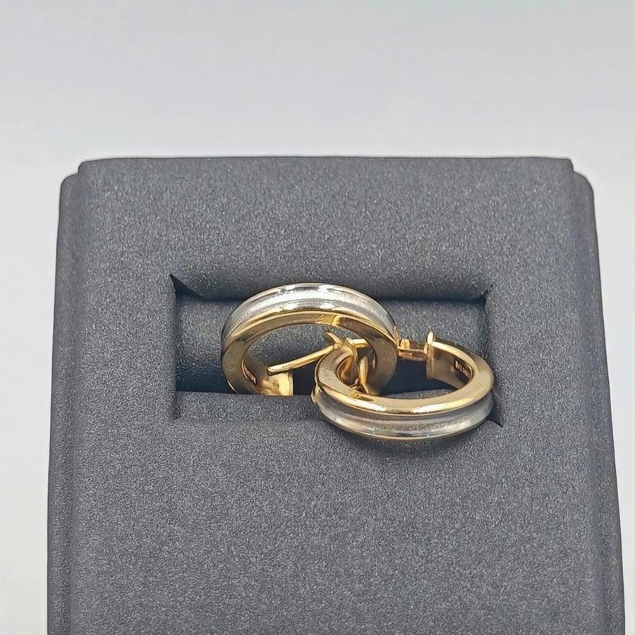 18k Earrings Gold - حلق عيار 18