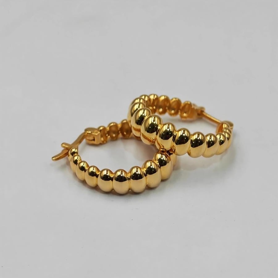 حلق ذهب عيار 21 - 21K Gold Earrings
