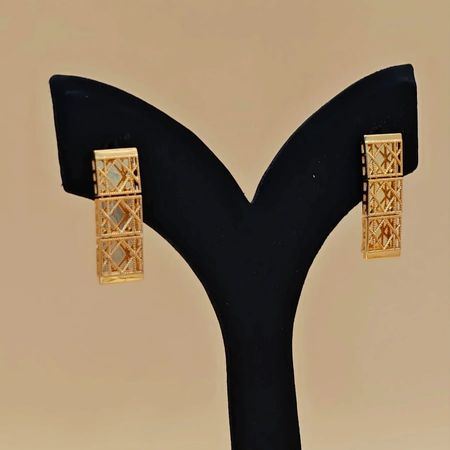 Earring 21K Gold - حلق عيار 21