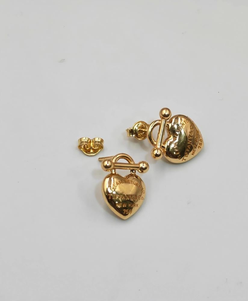حلق  ذهب عيار 18 - 18k Gold Earrings
