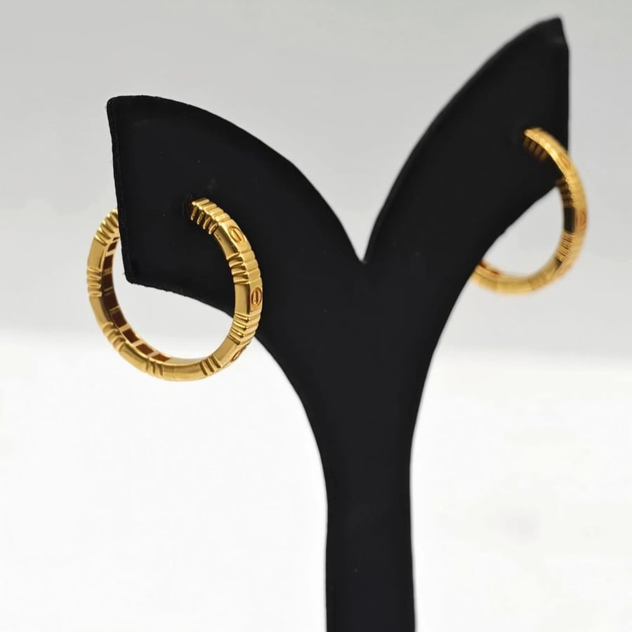 حلق ذهب عيار 21 - 21K Gold Earrings