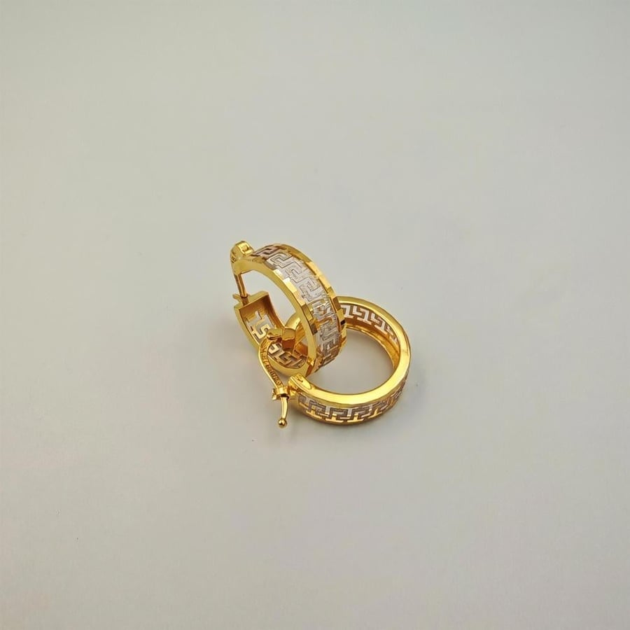 حلق  ذهب عيار 18 - 18k Gold Earrings