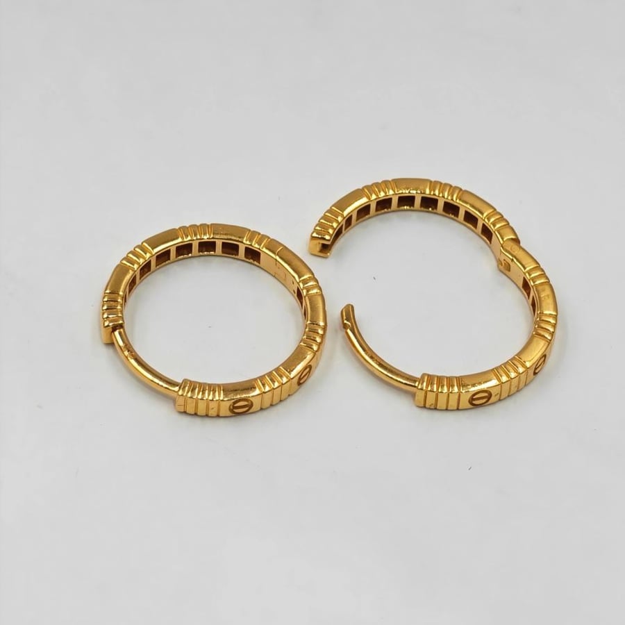 حلق ذهب عيار 21 - 21K Gold Earrings