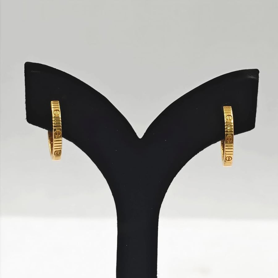 حلق ذهب عيار 21 - 21K Gold Earrings