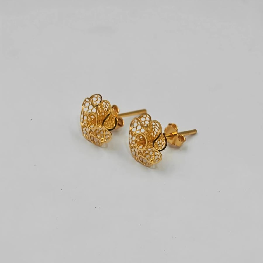حلق ذهب عيار 21 - 21K Gold Earrings