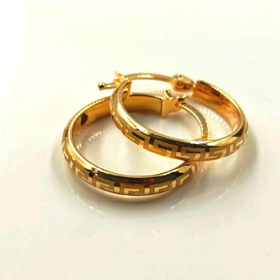 18k Gold Earrings - حلق ذهب عيار18