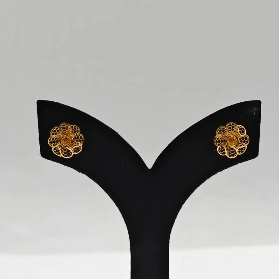 حلق ذهب عيار 21 - 21K Gold Earrings