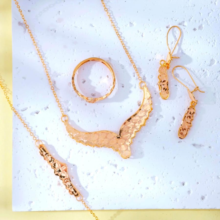 Eagle Wings Set 21K Gold  Full Set 21K Gold