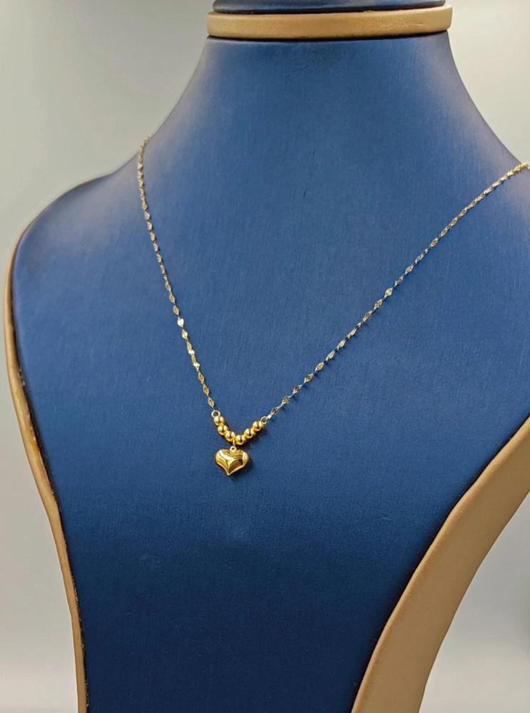 18k Necklace Heart Shape - عقد ذهب عيار 18