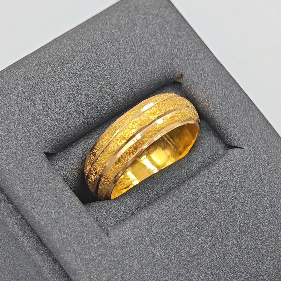 21K Gold Ring - دبلة ذهب عيار 21