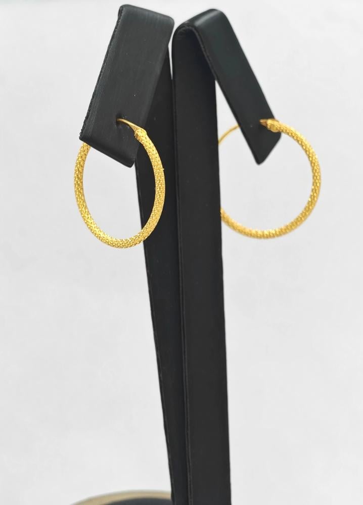 حلق ذهب عيار 21 - 21K Gold Earrings