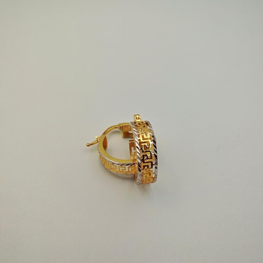 حلق  ذهب عيار 18 - 18k Gold Earrings
