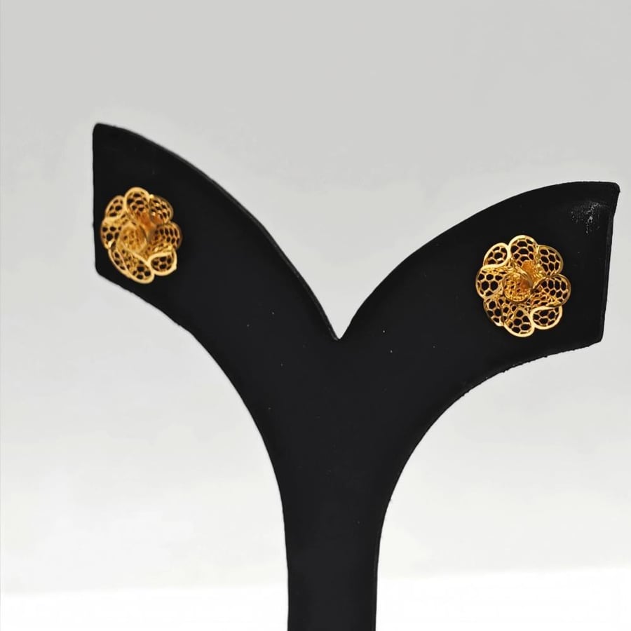 حلق ذهب عيار 21 - 21K Gold Earrings