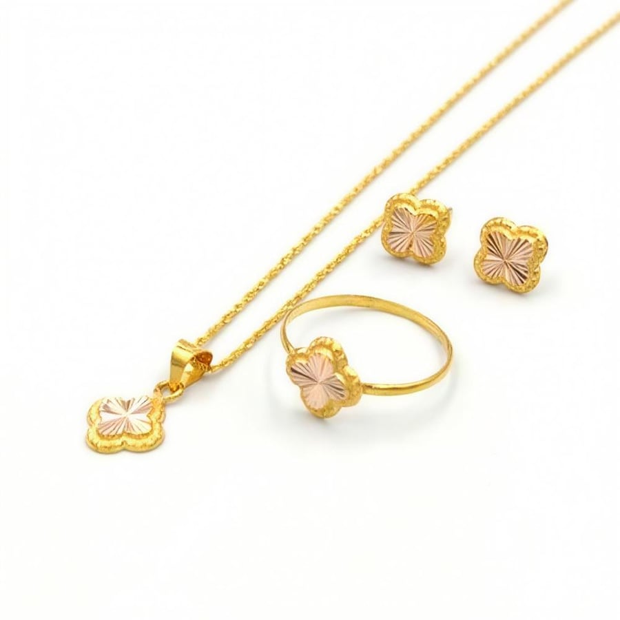 Set 18k Gold - عقد ذهب عيار 18