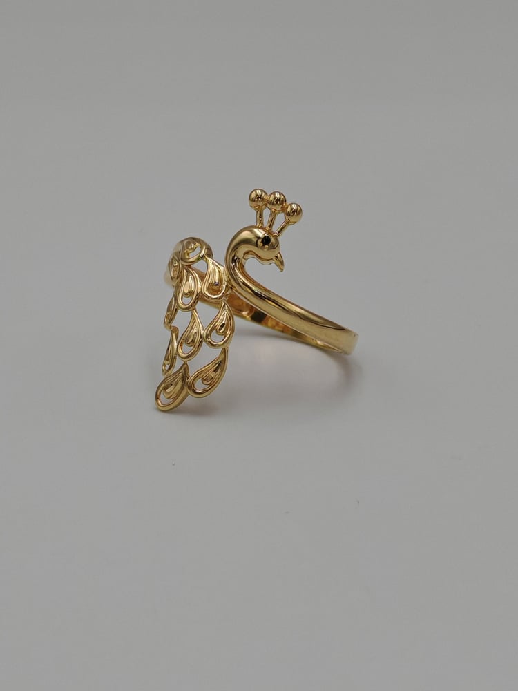 18K Gold Ring – Peacock