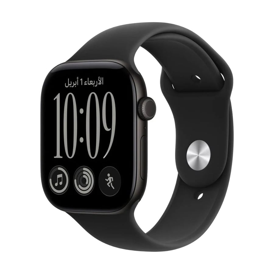 ساعة Apple Watch Series 12 مقاس 46 ملم GPS أسود