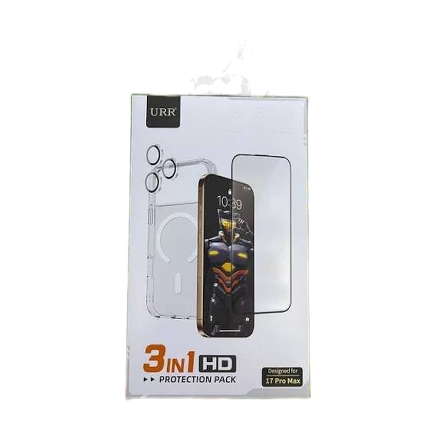 باكج حماية 3 في 1 HD لجوال iPhone 17 Pro Max