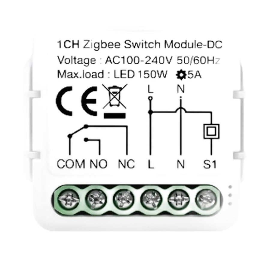 موديول مفتاح ذكي Zigbee خط واحد 16 أمبير
