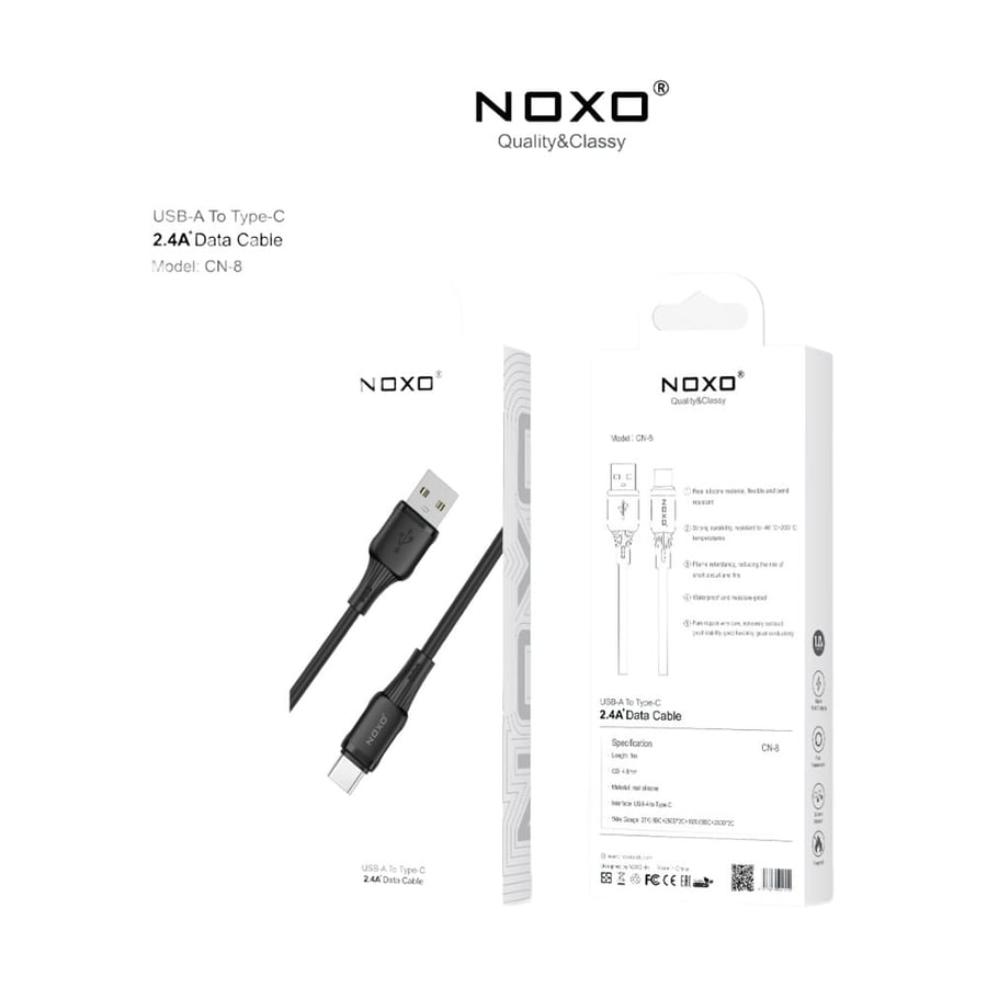 كيبل سيليكون USB-C إلى Type-C بقدرة 60 واط 1 متر CN-8-60