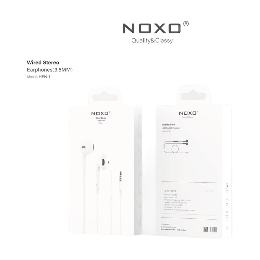 سماعة سلكية ستيريو USB-C بيضاء HFN-3
