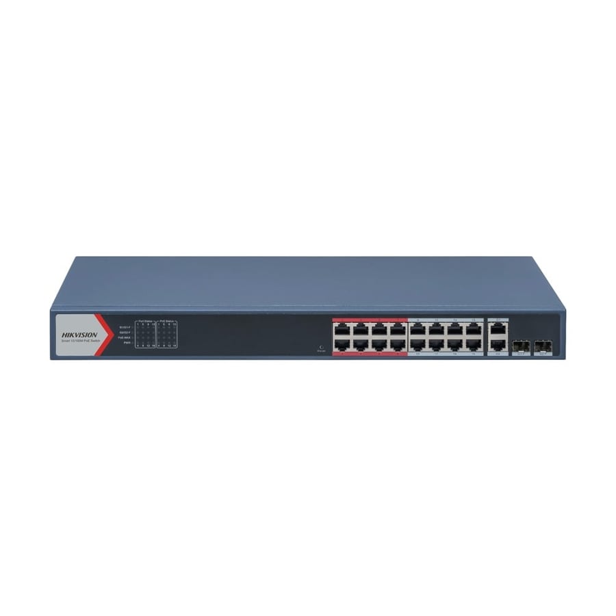 سويتش PoE ذكي 16 منفذ 230 واط