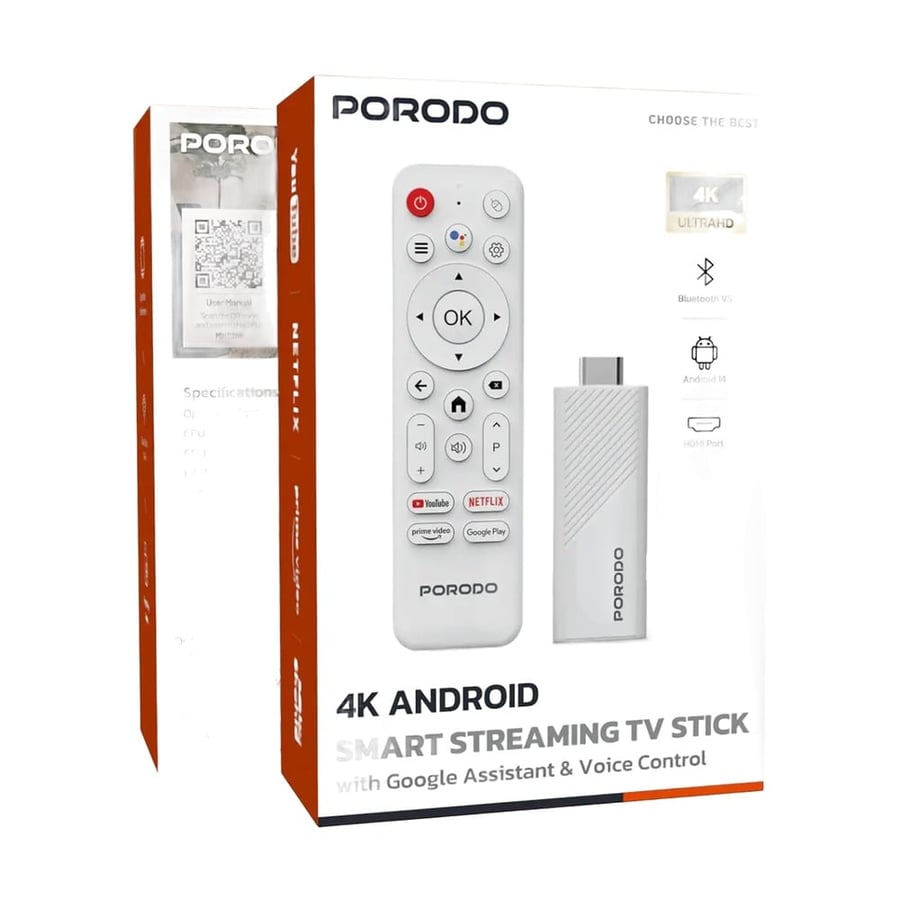 جهاز بث تلفزيون Android TV Stick بدقة 4K