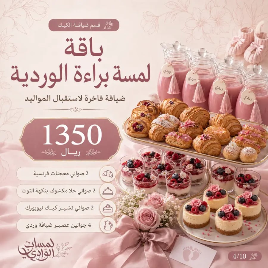 باقة لمسة براءة الوردية
