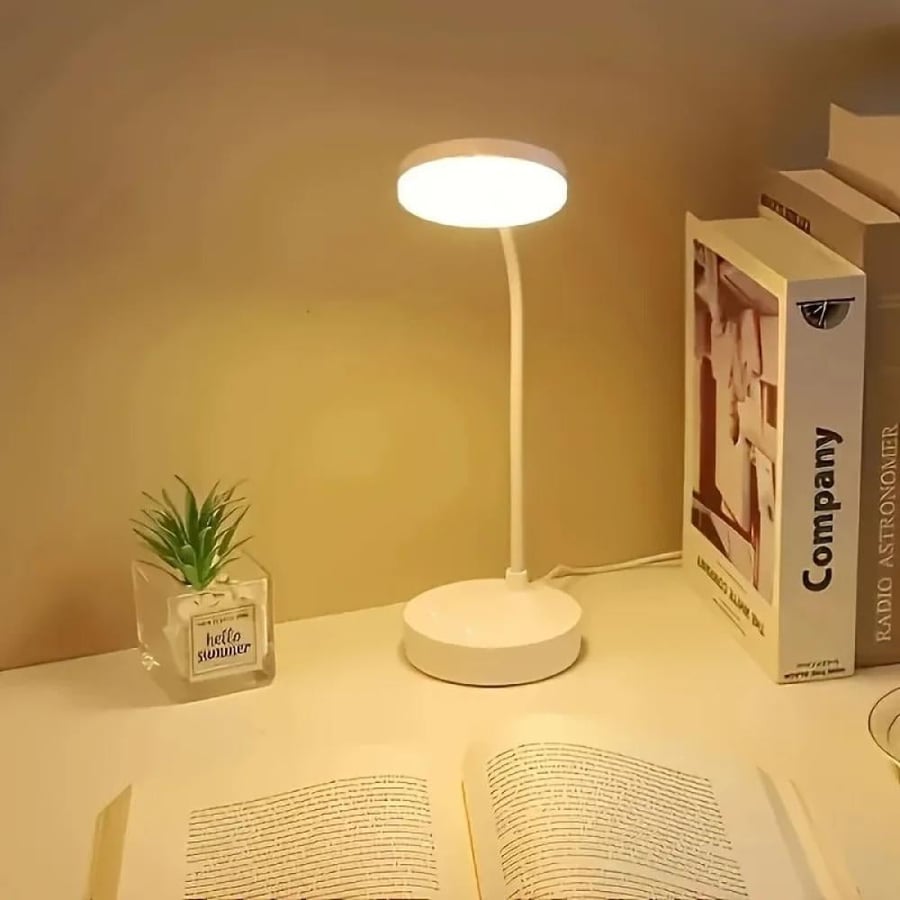 مصباح مكتب LED مرن مع خافت ثلاثي المستويات، يعمل بمنفذ USB، للعناية بالعين، دافئ، ضوء أبيض، مثالي للمنزل والمكتب والقراءة والدراسة