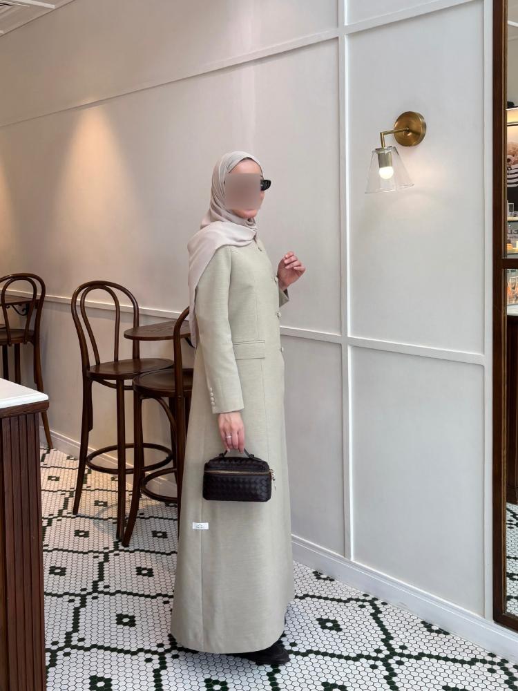 عباية صيفية بليزر عملية وانيقة - متجر أوريا لاين