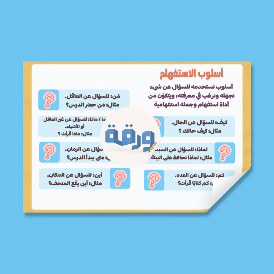 أدوات الاستفهام