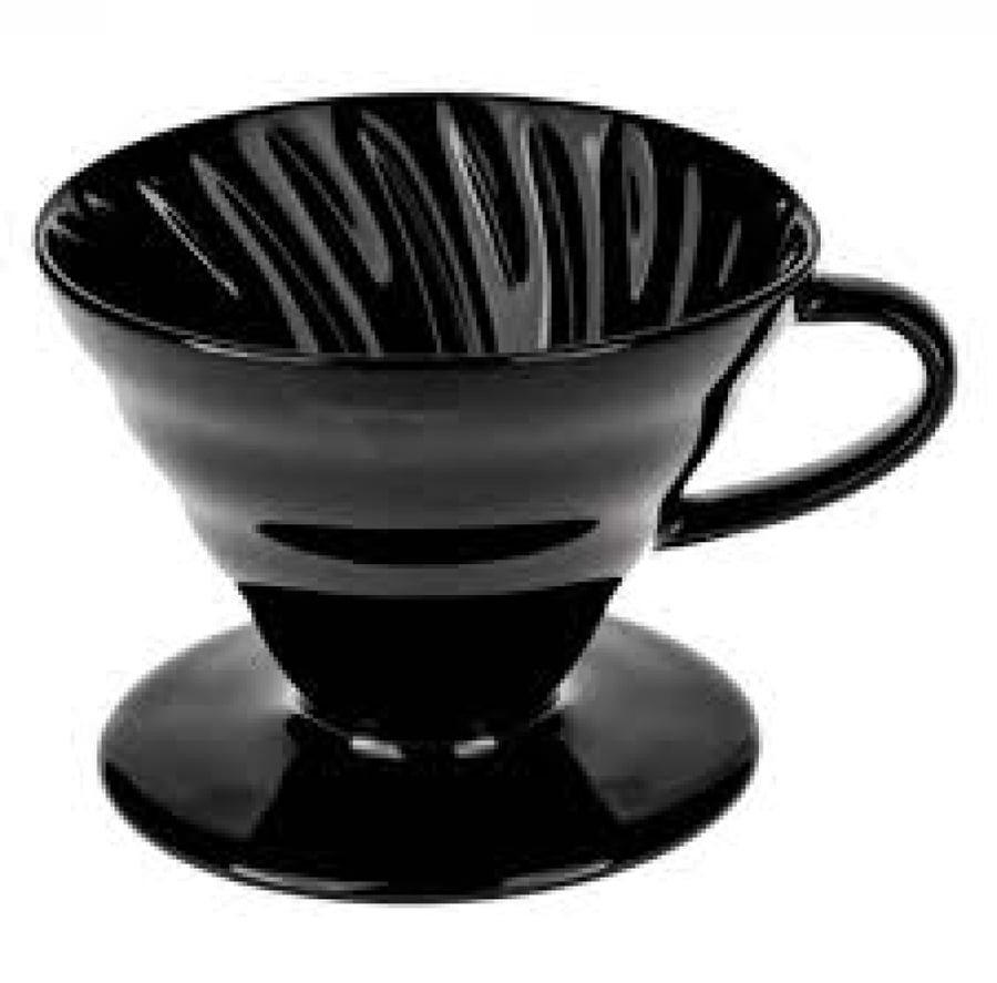 قمع تقطير سيراميك V60 مقاس 02 أسود