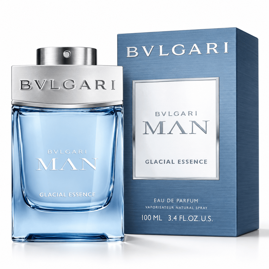 عطر بولغاري مان جلاسيال إيسنس (جوهر الجليد) للرجال 100 مل EDP (أروماتيك فوجير منعش) | Bvlgari Man Glacial Essence EDP 100ml