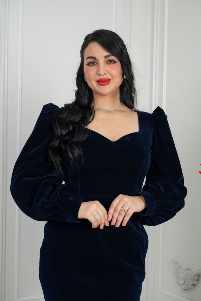 فستان جوخ كم طويل