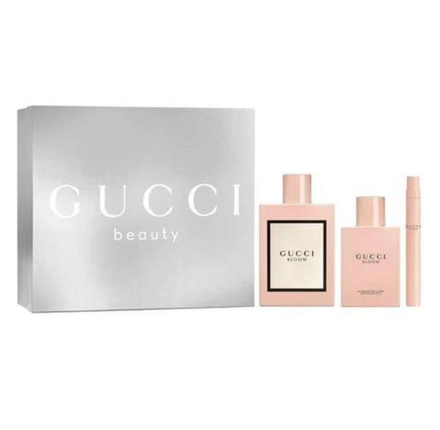 مجموعة عطر قوتشي بلوم او دي برفيوم 100مل + عينة 10مل + بودي لوشن 100مل